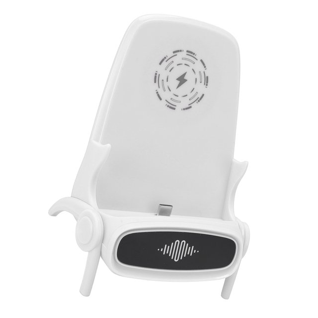 Soporte para Teléfono Celular Para Silla, Soporte para Teléfono Móvil 3 en 1, Cargador Rápido Inalámbrico con Altavoz, Soporte de Carga Inalámbrico para Teléfono,