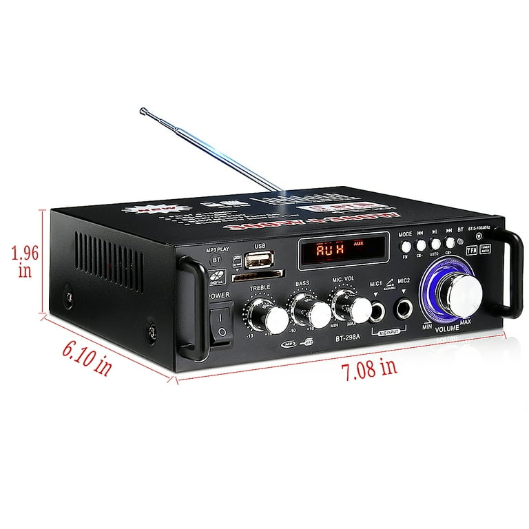 Amplificateur Bluetooth 8000w 110/220v, Audio Stéréo Numérique