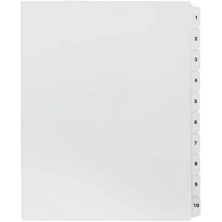 Exhibitindexes® 1-10 Side Tab Dividers