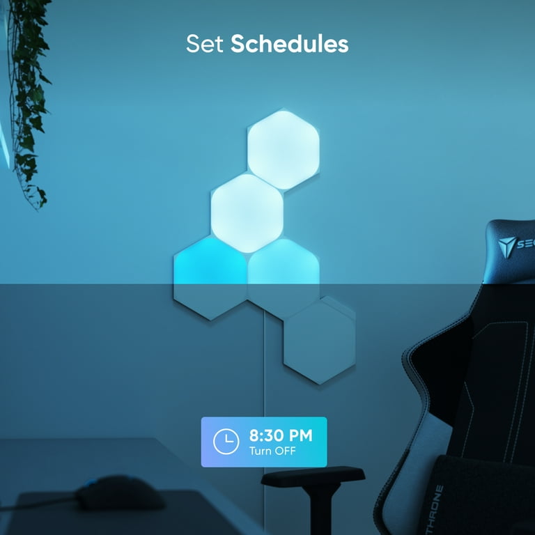 NANOLEAF, Nanoleaf Shapes Hexagons Smarter Kit, 5 Panels