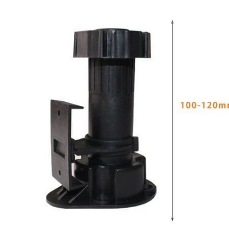

Gerich 1 Pcs Kitchen Adjustable Cabinet Leg Clips Plastic Detachable Plinth Brackets Black