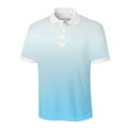 thumbnail image 4 of Birdeem T-Shirt Blouse pour Hommes Décontracté Imprimé à Manches Courtes Col Rabattu Boutons Fente Latérale Hauts, 4 of 12