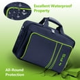 thumbnail image 3 of omarando Carrying Case for PS5, Bag for PS5,Bag for PS5 Accessories,Included Gamepad Controller Protective Box(Black-Green), 3 of 8