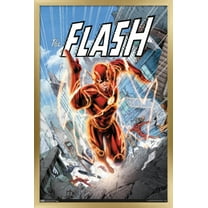 DC Comics - The Flash - Central City Wall Poster, 22.375" x 34", Framed