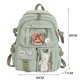 thumbnail image 3 of Bolsa Mochila para mujer escolares lindos de moda Nylon con pasador colgante de felpa (verde) Ndcxsfigh  Para Estrenar, 3 of 9