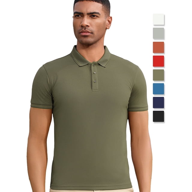 Playera Tipo Polo Hombre Manga Corta Moda De Negocios Casual