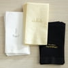 Personalized Guest Hand Towels - Black -