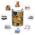 thumbnail image 6 of XMXT Collapsible Laundry Basket, Cartoon Gear Print Polyester Waterproof Laundry Hamper, 40L, 6 of 8