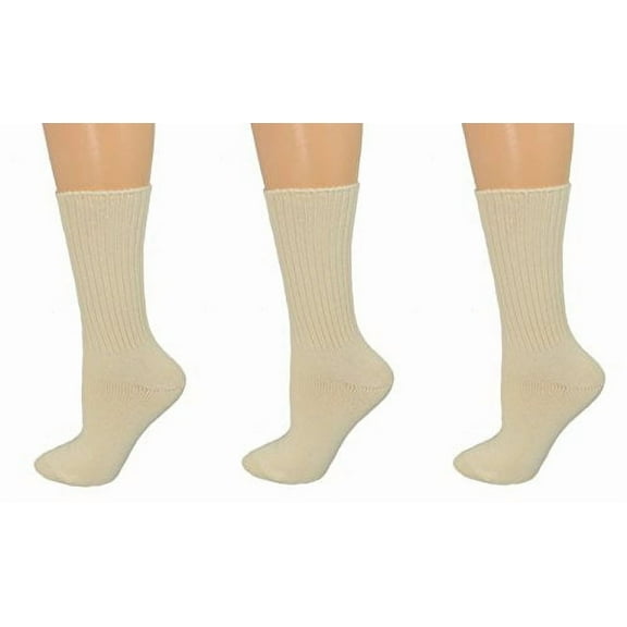 Sierra Socks Athletic Crew Socks, Midweight Cotton, Boys & Girls School Uniform Socks