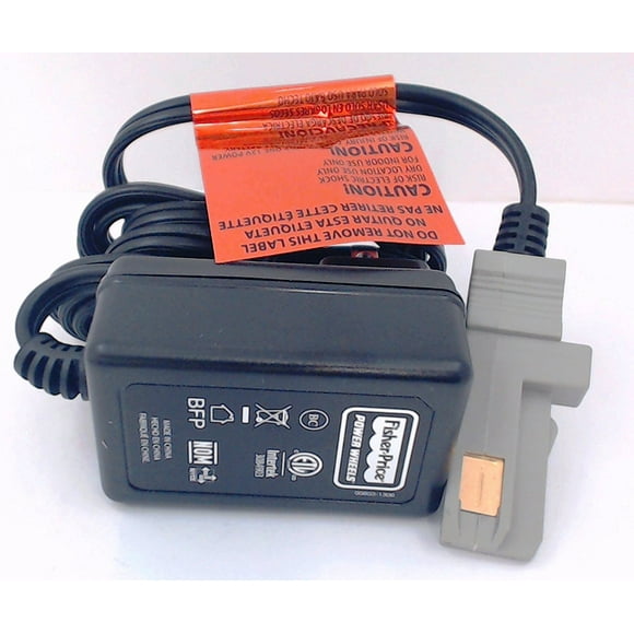 00801-1778 Charger, 12 Volt, Fits Power Wheels brand vehicles that use a single GRAY 12 Volt battery. By Power Wheels