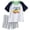 A112-White, variant on Toddlers Kids Girls Boys Short Set 2 Piece Active Clothing Set Short Sleeve Tee and Pull on Short 6-24 Months 2T 3T 4T 5T 6T 7T 12-18 Months