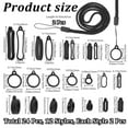 thumbnail image 2 of 1 Set DIY Electronic Stylus & Lighter Silicone Holder Neck Lanyard Making Kit Black 16~430x12~15.5x6~9mm Hole: 2.5~mm Inner Diameter: 8~55mm, 2 of 7