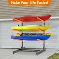 thumbnail image 3 of UOKRR 3-Level Freestanding Kayak Storage Rack, Heavy-Duty Canoe Stand, 3 of 6