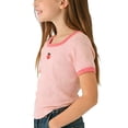 thumbnail image 4 of Ashirexll Shirts for Girls Spring and Summer Solid Color Short Sleeve Round Neck Top for Children, 4 of 6