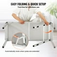 thumbnail image 4 of KFFKFF Collapsible Mobile Bar Table, Display Stand, Comes with Transport Bag, Storage Rack and Dark Drape, Dimensions: 38.39" x 15.16" x 34.25", 4 of 9