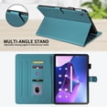 thumbnail image 4 of for Lenovo Tab 10.1 inch 2025 (TB-311FU/TB-311XU) Case, Rhombus Pattern Multiple Viewing Angles Stand Slim Folio Cover (Green), 4 of 6
