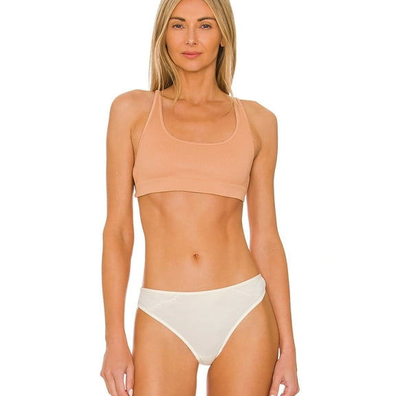 Free People Womens Sunset Strappy Racerback Bra, Orange, XS/S