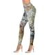 thumbnail image 3 of Gibobby Leggings de yoga para mujer Leggings para mujer Casual patrón de flores estiramiento cintura alta Floral impreso Yoga correr diario Fitness (Gris oscuro,M), 3 of 4