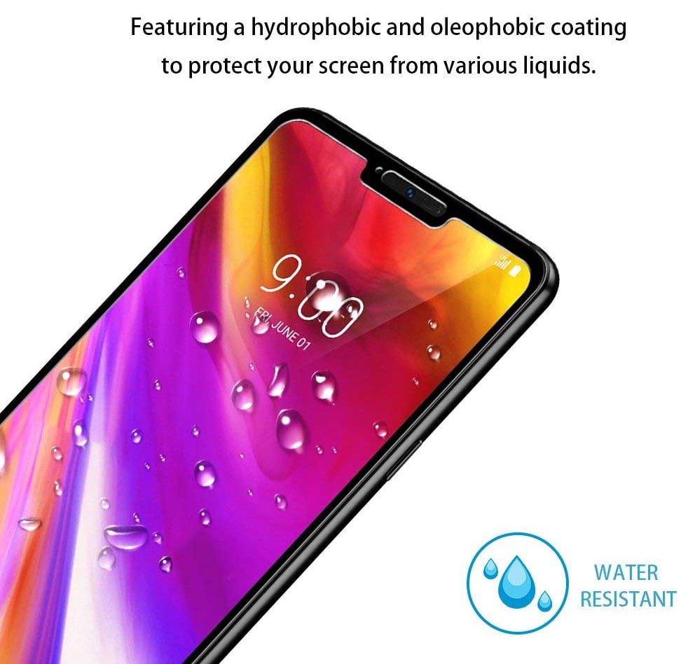 G710 Crack Saver for LG G7 ThinQ Phone G7 Plus LG G7 ThinQ Tempered Glass 2X Nakedcellphone 9H Hard Clear Screen Protector Guard G7+ Twin Pack