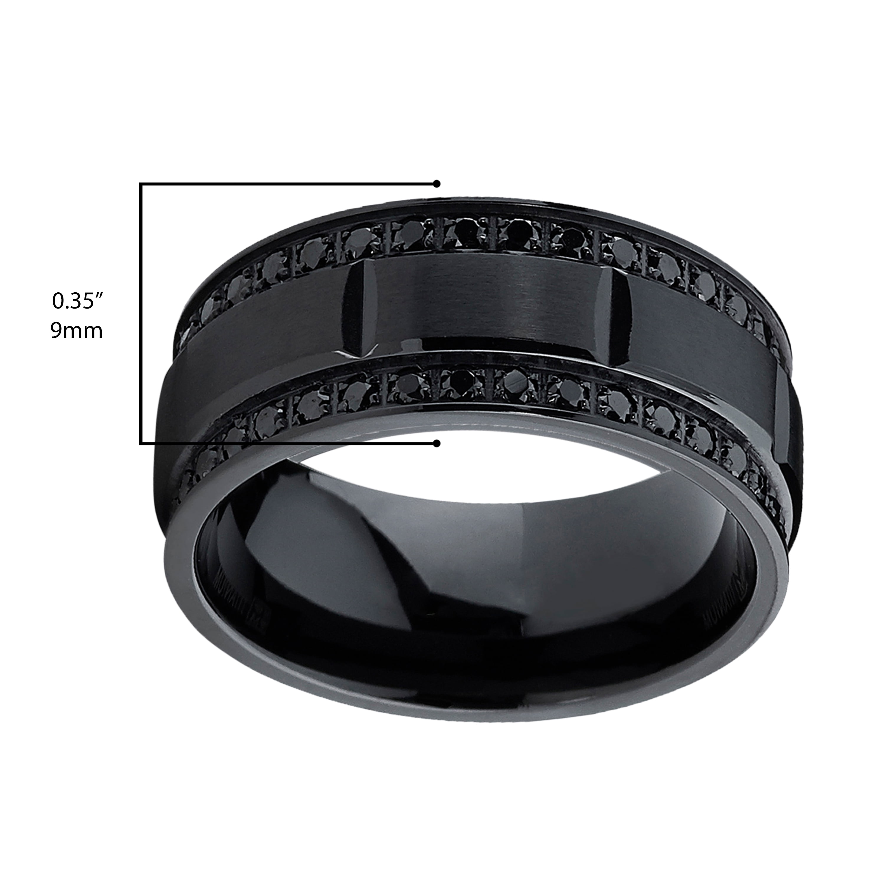 Men's Black Titanium Rings | David Yurman
