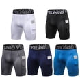 thumbnail image 1 of DABOOM Men's 1 Pack Compression Shorts with Pockets Athletic Baselayer Underwear for Running, Workout, Training S-2XL, 1 of 4
