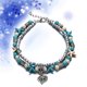 thumbnail image 2 of Tobillera de doble capa con cuentas y cadena de estrella, accesorios de joyería para mujer., 2 of 5