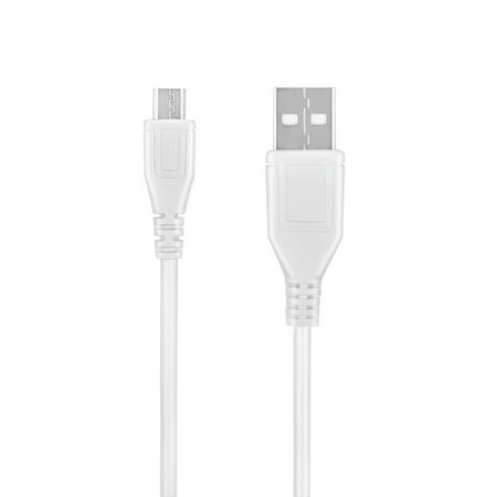 

K-MAINS 5ft White Micro USB Charging Cable Charger Cord Lead Replacement for JETBeam BR10 GT BR10GT Bicycle Light USB Rechargeable CREE XM-L LED Flashlight