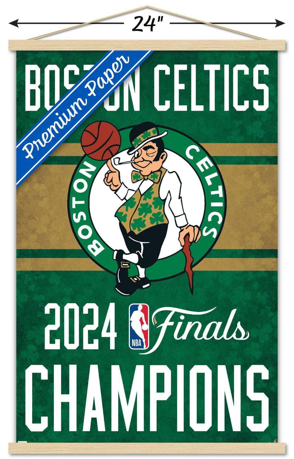 NBA Boston Celtics - 2024 NBA Finals Team Logo Wall Poster