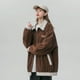 thumbnail image 5 of Chaquetas para mujer, estilo coreano, chaquetas de béisbol holgadas, cuello alto, ropa de trabajo, sudaderas con capucha, cárdigans, abrigos vintage de manga larga, blusas para mujer, 5 of 5