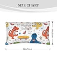 thumbnail image 4 of Easygdp Dinosaur Envelope Closure Pillowcase - 20x36in, Queen Pillowcase, Breathable, Stain-Resistant, Wrinkle-Free, 4 of 9