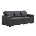 thumbnail image 5 of Home Square 3 Piece Set with Convertible Sofa Loveseat and Chair in Dark Gray, 5 of 22