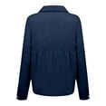 thumbnail image 4 of Seductiva Button Shirts for Women Women's Solid Color Casual Button Pocket Long Sleeve Shirt Business Casual Work Tops Trendy Tunic Blouses, 4 of 5