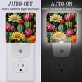 thumbnail image 2 of Cactus LED Square Night Lights - Bedside Lighting Solution for a Soothing Ambience in Any Room - Energy Efficient and Sleek Design - Set of 2, 2 of 6