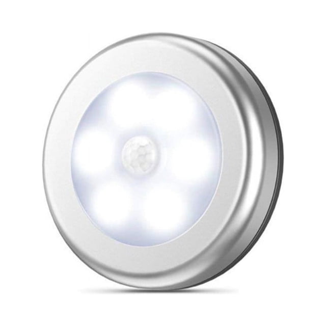 Luces LED para armario con sensor de movimiento, luces con control, regulables, iluminación para debajo del gabinete, imán adhesivo para dormitorio, cocina (paquete de 3)