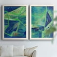 thumbnail image 6 of Geometric in Cool I - Premium Framed Canvas 2 Piece Set - Ready to Hang, 6 of 7