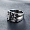 thumbnail image 4 of GKNET Personalized Vintage Number 13 Men's Stainless Steel Rings Delicate Jewelry Sizes 7-13-8-Silver, 4 of 6