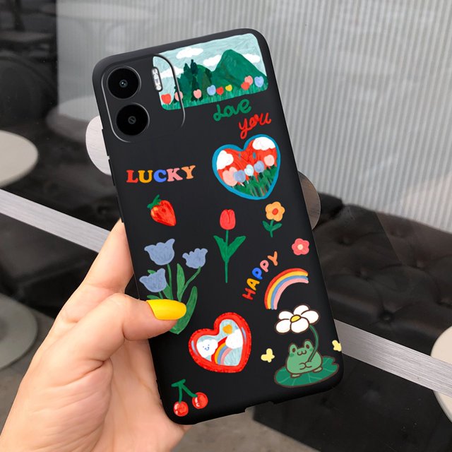 Xiaomi Redmi A2 2023 Cute Astronaut Leche Vaca Teléfono Carcasa RedmiA2 4G Color Caramelo Funda De Silicona Suave TPU Gao Jiahui unisex