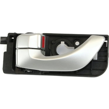 Interior Door Handle Compatible with 2006-2007 Hyundai Sonata Rear, Left Driver Silver