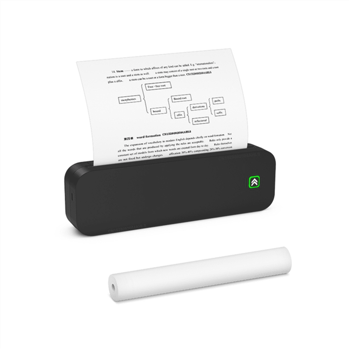 Portable Mini A4 Printer No Ink Printing A4 Thermal Printer for Phone PC Tattoo Transfer Printer Black