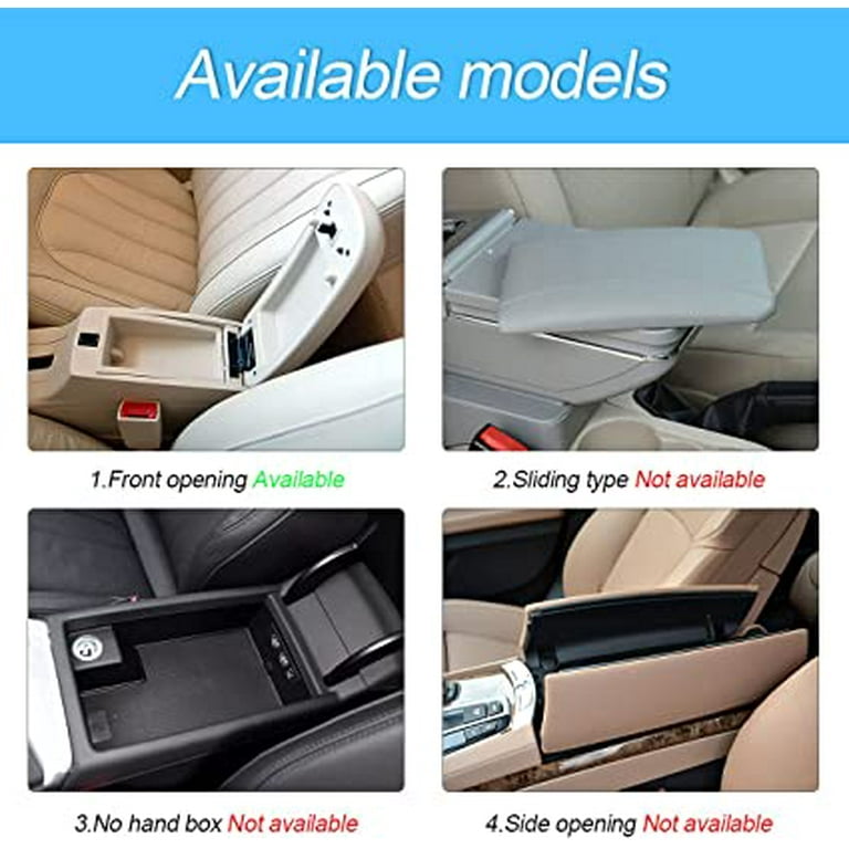 Car Leather Center Console Cushion Pad, 11.4x7.4 Waterproof Armrest Seat  Box Cover Fit for Cars, Vehicles, SUVs, Comfort, Car Interior Protection