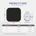 thumbnail image 3 of Windshield Sun Shade, Buffalo Plaid Dark Green Foldable Car Sun Shade Windshield For Front, 2 Pieces, 3 of 4