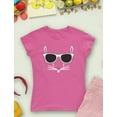 thumbnail image 2 of Tstars Girls Easter Holiday Shirts Easter Bunny Rabbit Face with Glasses Kids Happy Easter Party Shirts Easter Gifts for Girl Fitted Kids T Shirt, 2 of 6
