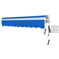 thumbnail image 2 of Awntech 18' x 10' Maui Right Motor Right Motorized Patio Retractable Awning, Bright Blue, 2 of 6