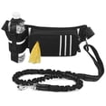 thumbnail image 1 of FlyFlise Laisse de Chien Gratuit Waist Sac Réfléchissant Waist Poche avec Bungees Rétractable Sac Cabot Poche Distributeur Réglable Waist Ceinture pour la Formation de Marche Jogging et Courir Votre Animal de Compagnie, 1 of 8