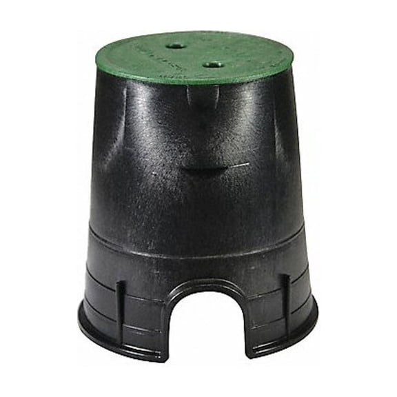 Nds Valve Box,Round,9in.Hx8-3/8in.W,6-1/2in. 107BC