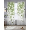 thumbnail image 2 of Sage Green Gradient Sheer Curtains 96 Inch Length 2 Panels Set Window Treatments, Abstract Polka Dots Vintage Modern Art Rod Pocket Semi Curtains for Living Room/Bedroom/Kitchen Décor, 104"W x 96"L, 2 of 7