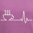 thumbnail image 3 of CafePress - Coffee Heartbeat T Shirt - Women's V-Neck Dark T-Shirt, 3 of 4
