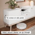 thumbnail image 2 of Living Skog  Alba Beige TV Stand Console with Drawer Fits TV's up to 65 in. with Wood Legs Mid Century Modern Design White MDF,Laminate Up to 240 lbs, 2 of 5