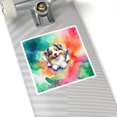 thumbnail image 4 of Funny Watercolor Adorable Miniature American Shepherd Peeking Through Torn Paper Effect Vinyl Sticker MAS Dog Lover Gifts Waterproof Decal Art Decor - 00026, 4 of 5