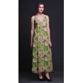 thumbnail image 3 of Bimba Robe Longue Chic à Imprimé Floral pour Femme, Style Bohème, Maxi d'Été, Tenue de Plage - Xxx-Grand, 3 of 5